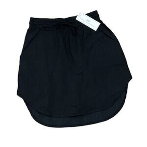 Never a wallflower track skirt black cotton chambric women’s size XS